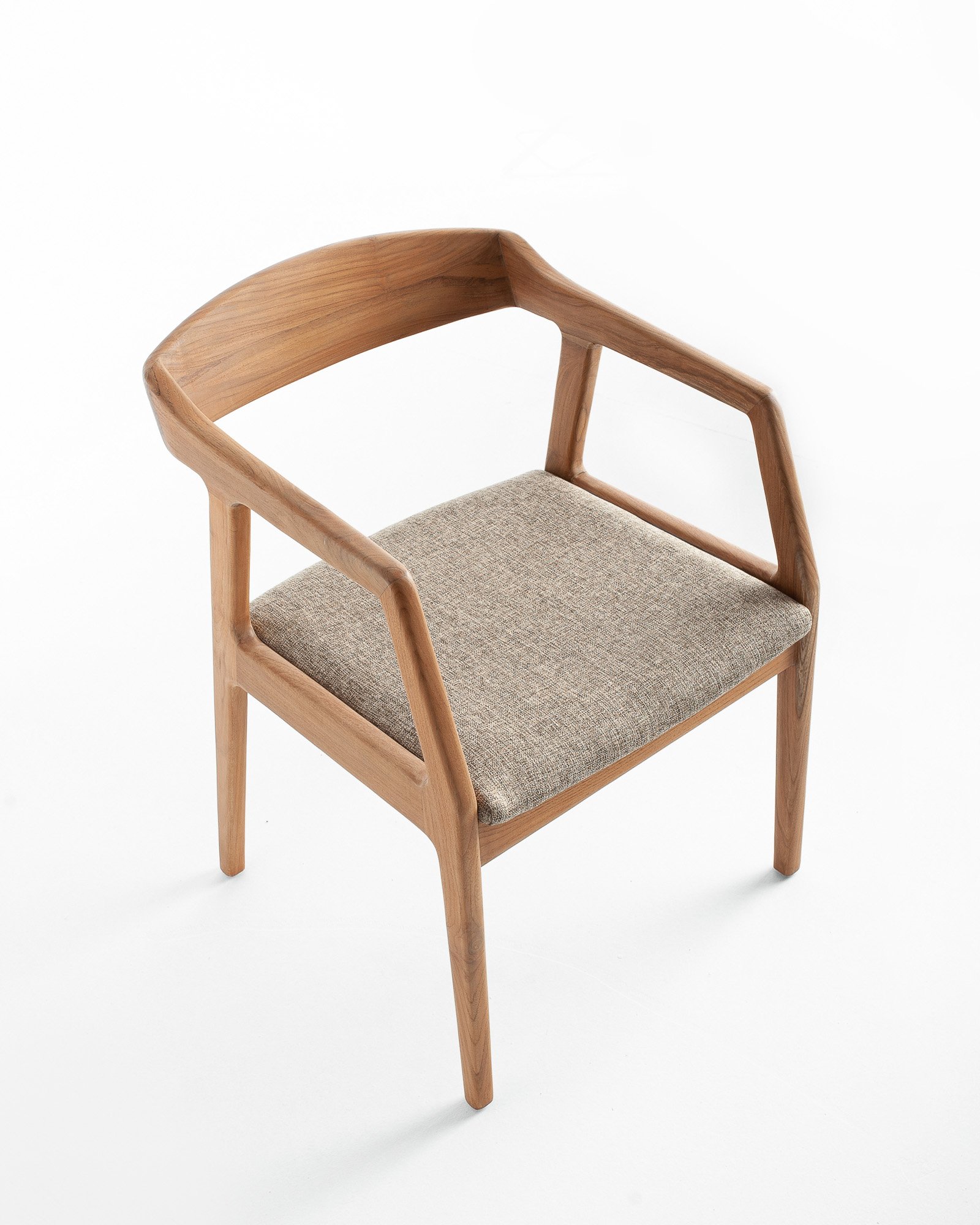 HENDRY DINING ARM CHAIR/ WALNUT/NATURAL Thumbnail